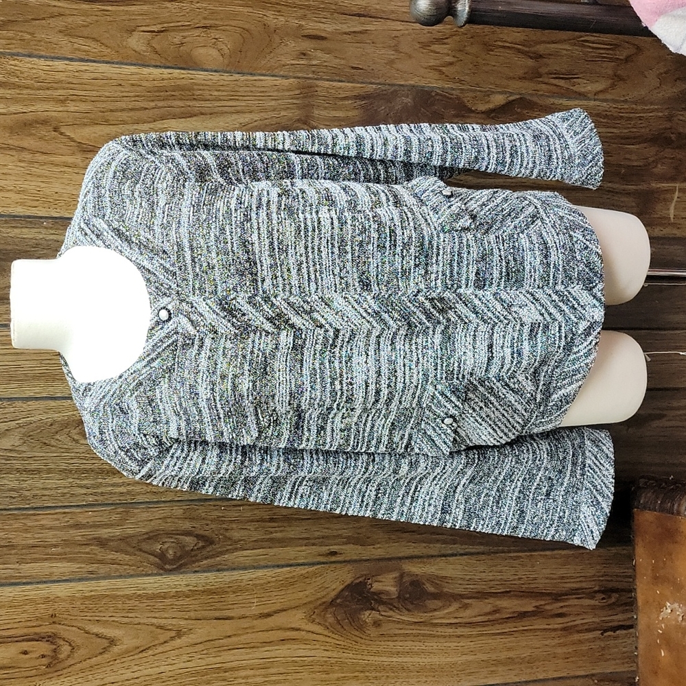 Lagerfeld b&w boucle jacket